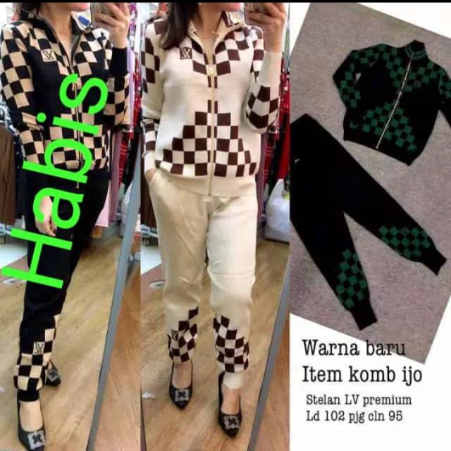 Set LV ( premium) Bahan rajut BEST SELLER