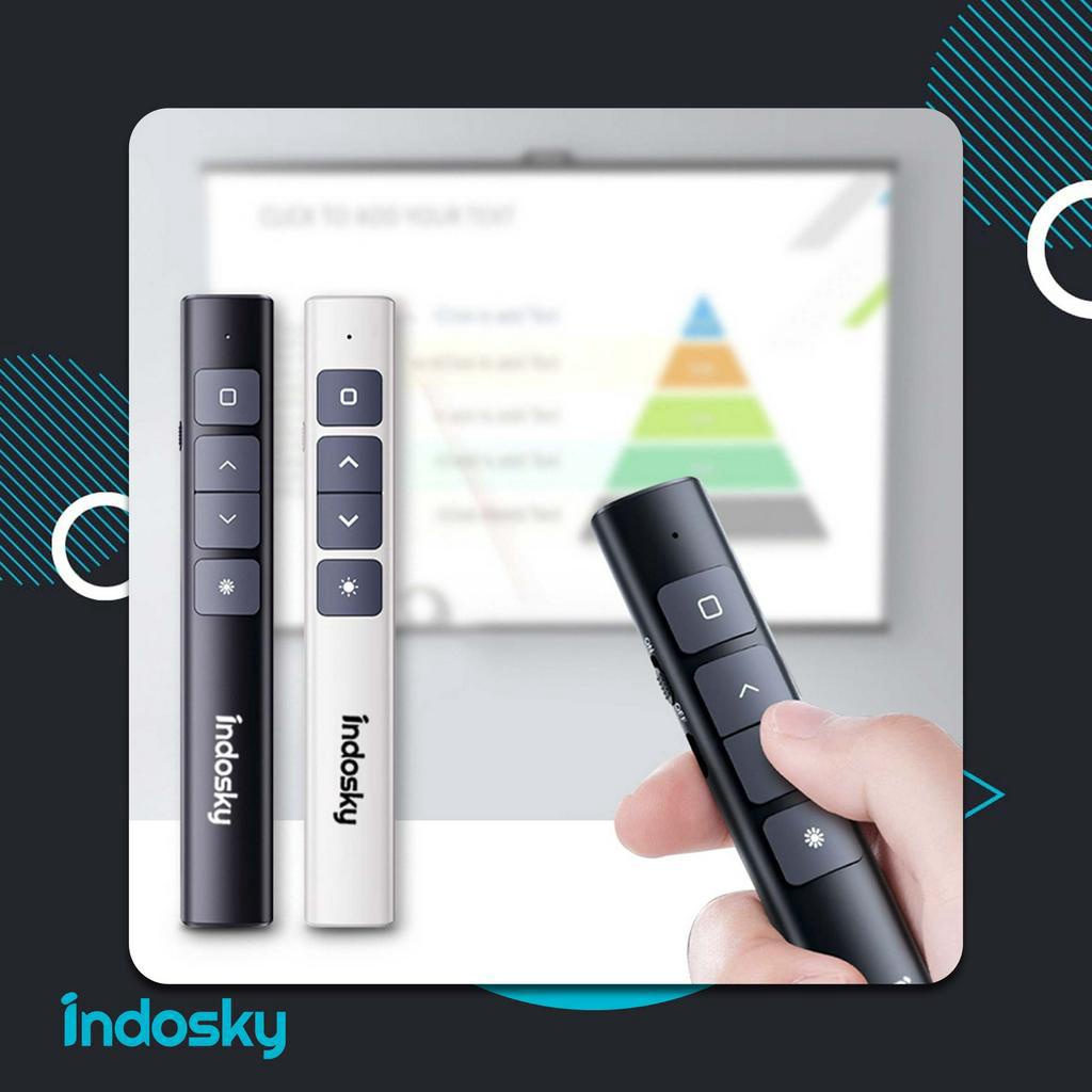 GARANSI 1 TAHUN Indosky Pointer Original | Pointer Presentasi | Presenter Laser Pointer | Pointer Wireless | Pointer WiFi | Pointer Indosky | Indosky Presenter Laser Pointer | Pointer Original | Pointer Projector | Presentation