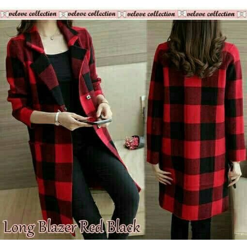 XW45 M_S | Blazer Wanita | Blazer Vivaldi Blezer Tartan Kantor Original - Kode A