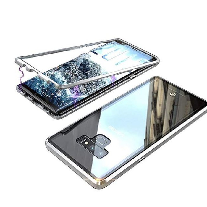 Samsung Galaxy Note 9 Premium Clear Aluminium Magnetic  (Casing Original)