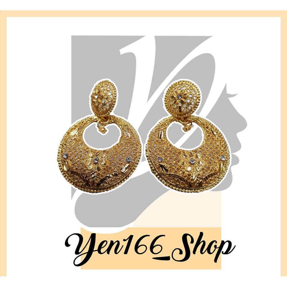 Anting Gold Bulat / India Earrings / Anting Stud