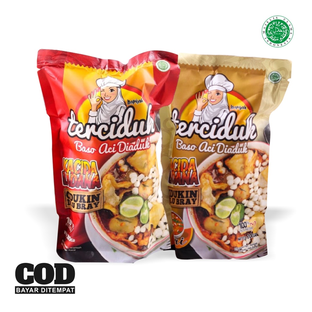 

Ygshop17 Paket Hemat 2 Bungkus - [Baso Aci Jando Sambal Mercon + Baso Aci Ayam Suwir Kuah Kari] -