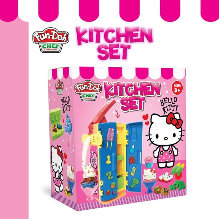 Fundoh 28158 Chef Kitchen Set - Hello Kitty