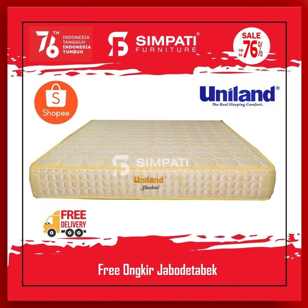 Springbed Termurah Uniland Standard Uk. 100x200 - Cream