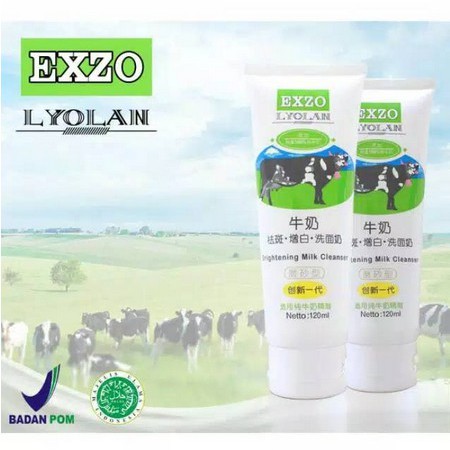 ❤️WR❤️ EXZO LYOLAN BRIGHTENING MILK CLEANSER 12OML