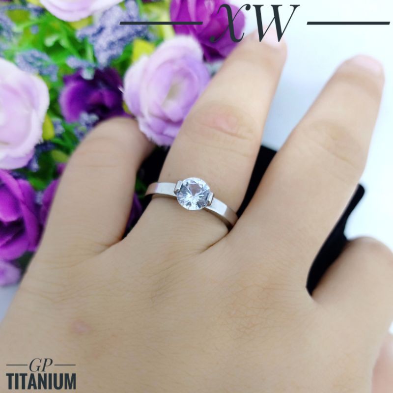 Cincin Titanium Silver CC578