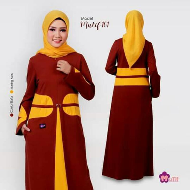 SALE Mutif Gamis Dewasa 101 Bata S