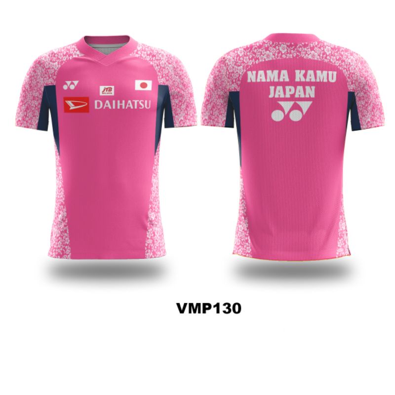 Kaos Jersey Badminton Bulutangkis Jepang Kustom Fullprint VMP130