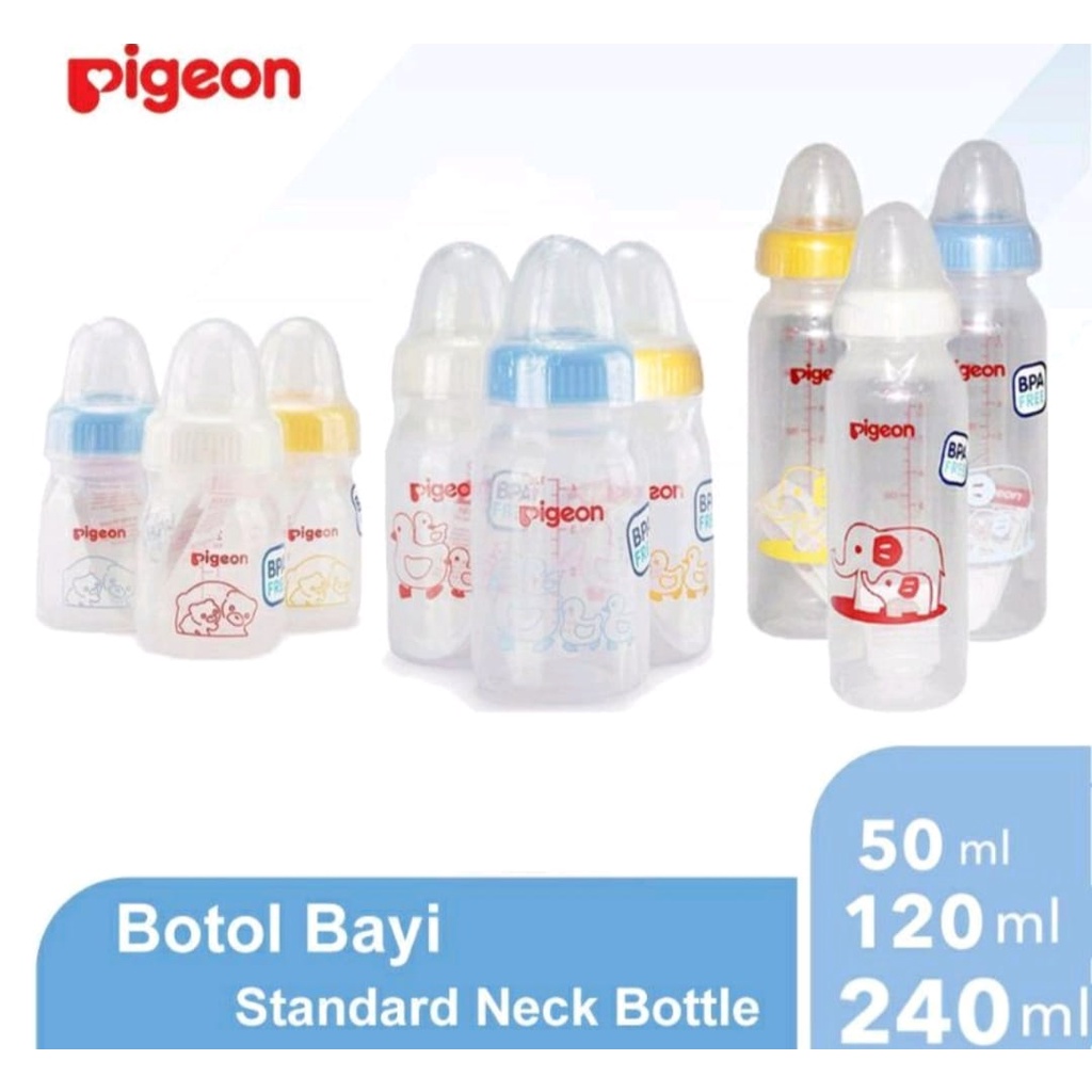 Botol Botol Susu Bayi Pigeon 240 ml BPA Free (PP)