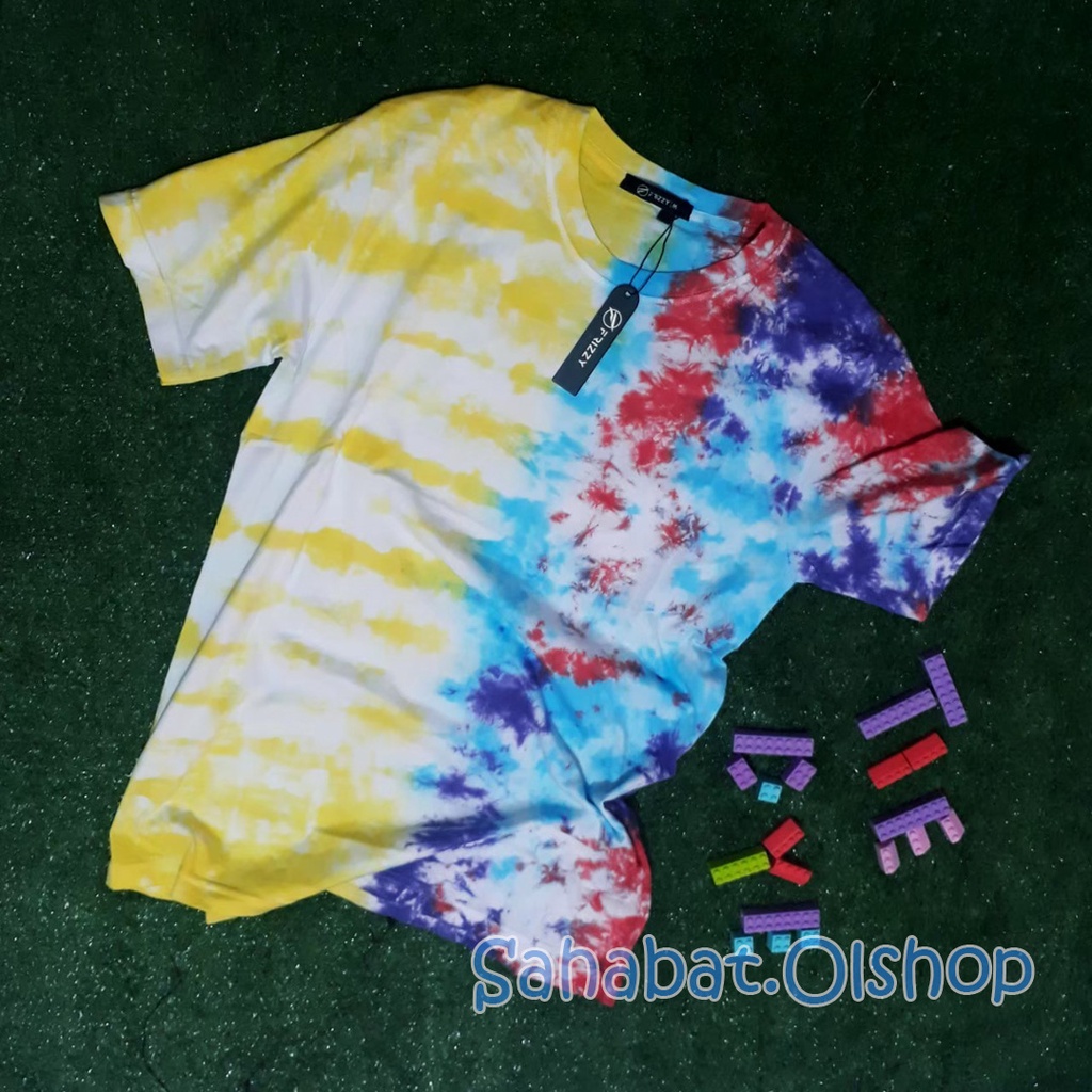 Sahabat Kaos Tie Dye Premium Lengan Pendek Berbagai Warna