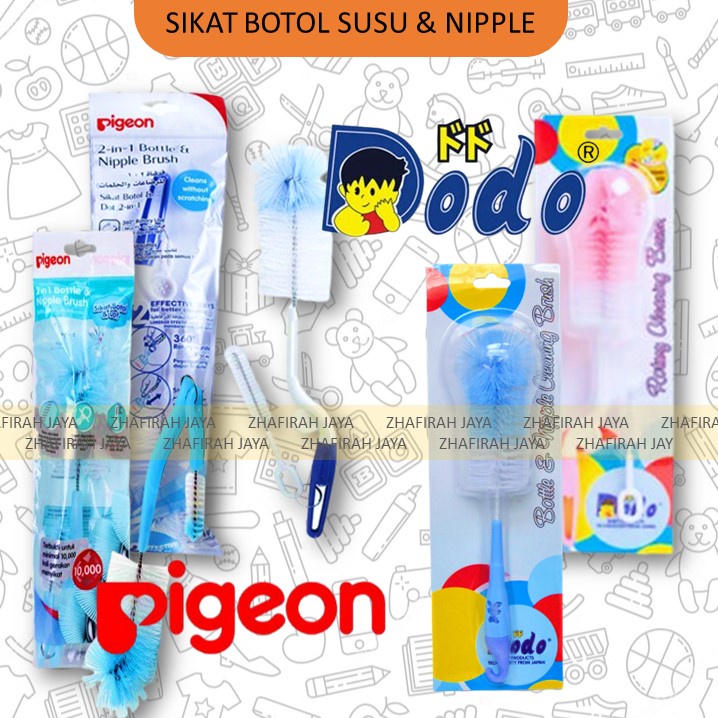 PIGEON SIKAT BOTOL SUSU Bayi / Sikat Botol Susu Baby Safe Lusty Bunny