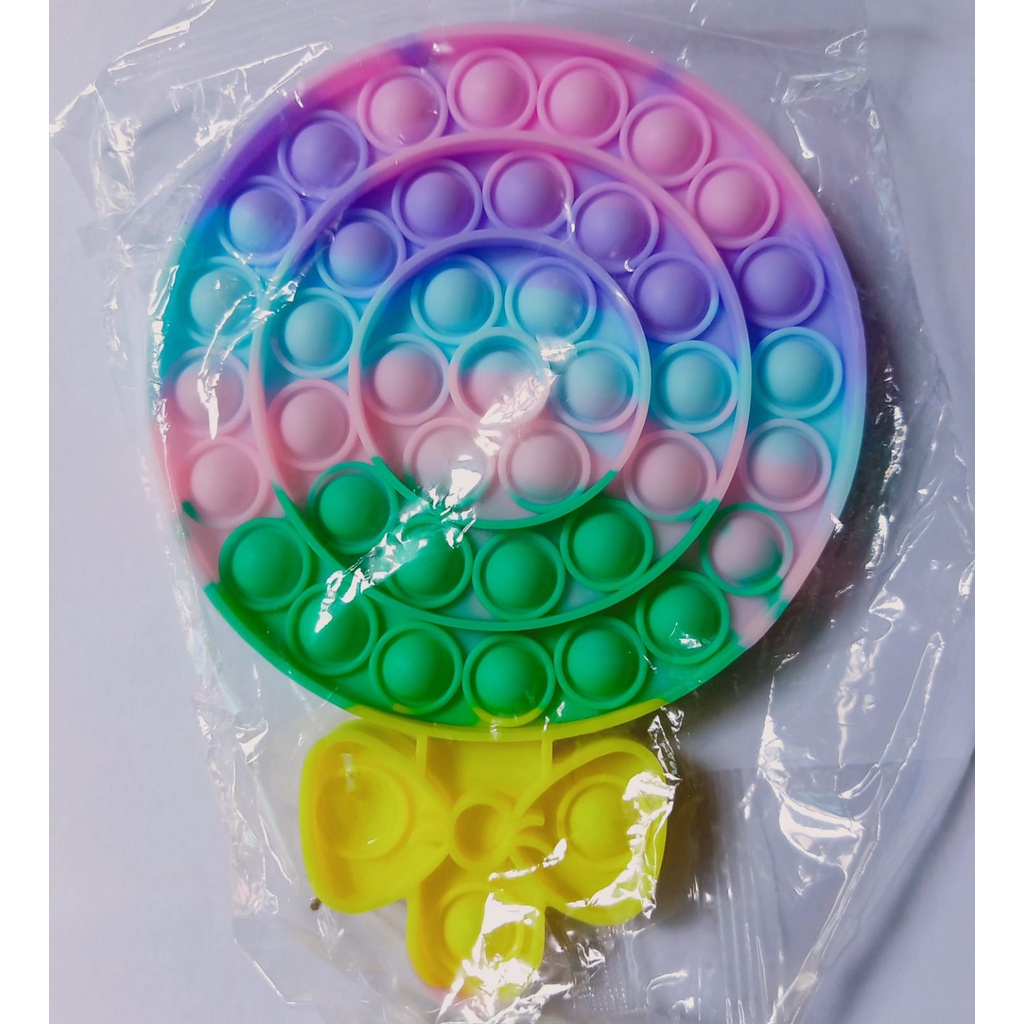 ~ PIYOSHI08 ~ Pop It Mainan Penghilang Stress Fidget Push Toys Murah MA12-LOLIPOP SUGUS