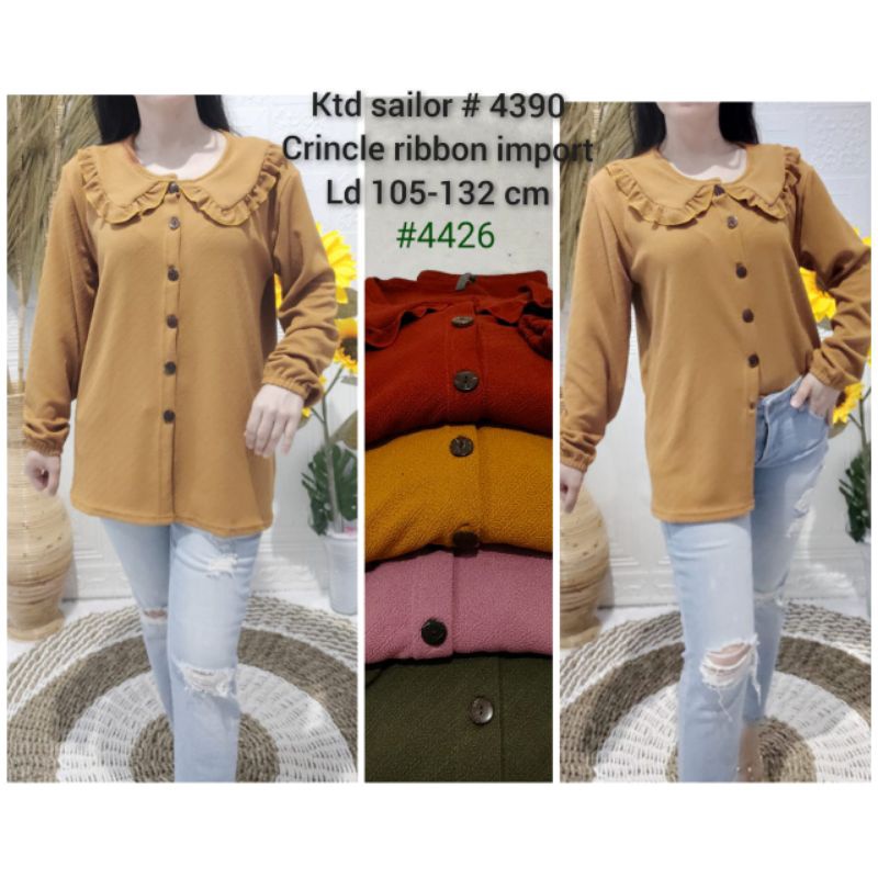 ATASAN KOREA/ATASAN CRINCLE/ATASAN IMPORT/ATASAN WANITA/LD 105-132/ATASAN SAILOR by Aquila