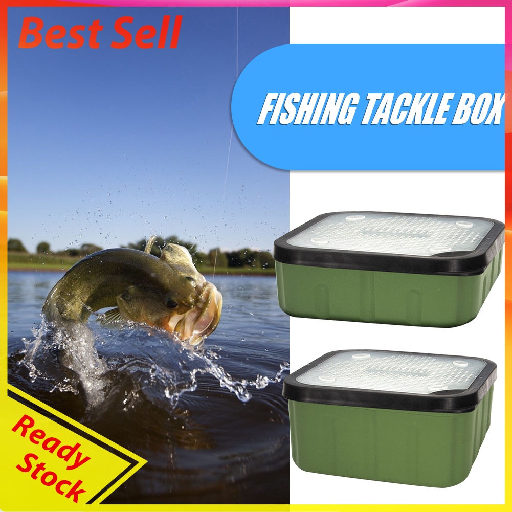 Square Lures Fishing Tackle Box Large Capacity Breathable Bait Storage Case