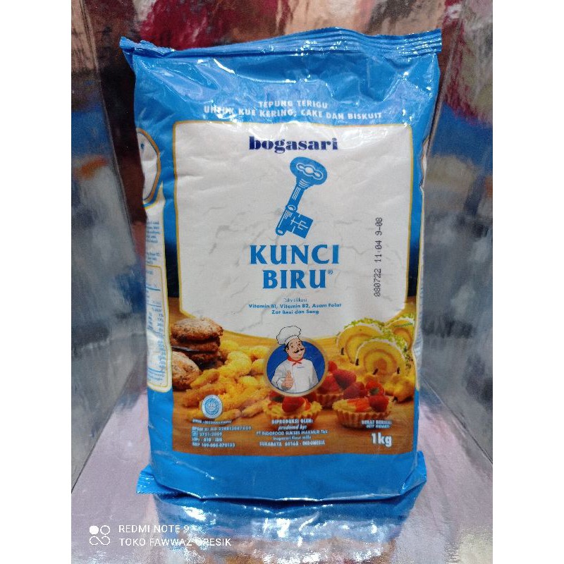 Kunci Biru Terigu 1kg / Tepung Kunci Biru Terigu Bogasari 1 kg