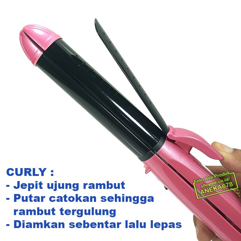 SONAR SN 832 CATOKAN 3IN1 LURUS CURLY BLOW ROLL ALAT CATOK RAMBUT