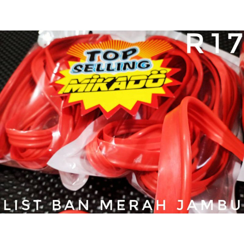 LIST BAN RING 17 WARNA MERAH JAMBU LIS VELG R17 NOVICE KONTES BEAT SCOOPY MIO VARIO SPORTY JOK CVT