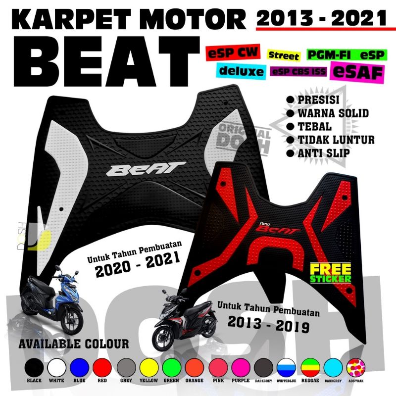 Karpet Beat - Karpet Motor Beat - Pijakan Kaki Beat - Karpet Beat 2022 - Aksesoris Motor Beat