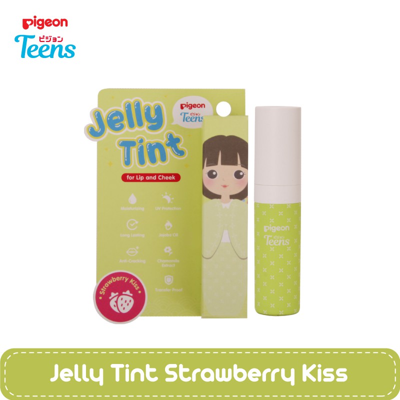 Pigeon Teens Jelly Tint Lip &amp; Cheek | Pelembab Bibir Perona Muka | Transferproof | Fruit Series