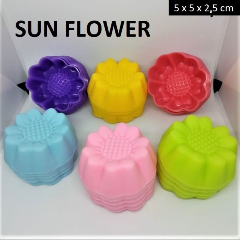 CETAKAN SILICON PUDING / JELLY / BOLU MOTIF  ISI 6 PCS