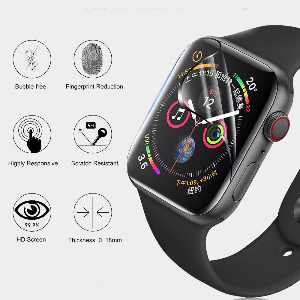 Antigores Pelindung Layar Apple Watch Series 7 S7 45MM TPU Nano 3D