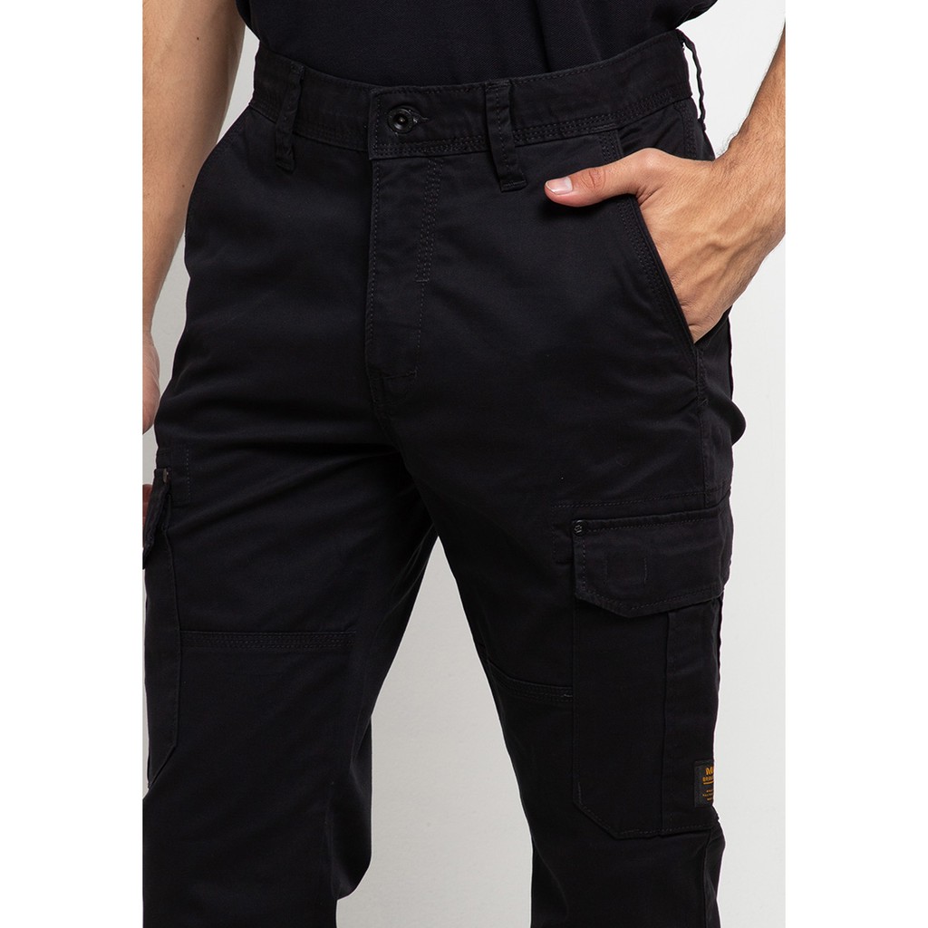 Celana Cargo Panjang Asli MGee 3451C Glenn Black Streetch