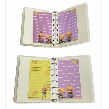 BINDER NOTE A6 - RING BESI MOTIF ANAK / KARAKTER / POLOS / PEMBATAS BUKU / REFILL ISI LOOSELEAF