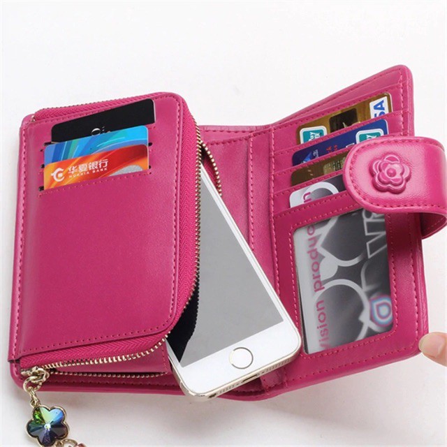 Dompet Lipat Wanita / Dompet Wanita Lipat Resleting D889 Ukuran 18 x 12 cm