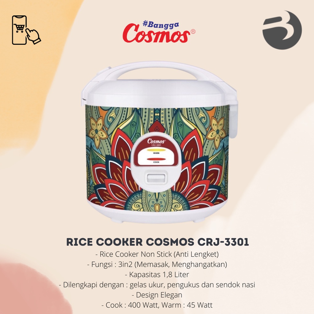 Rice Cooker Cosmos CRJ-3301