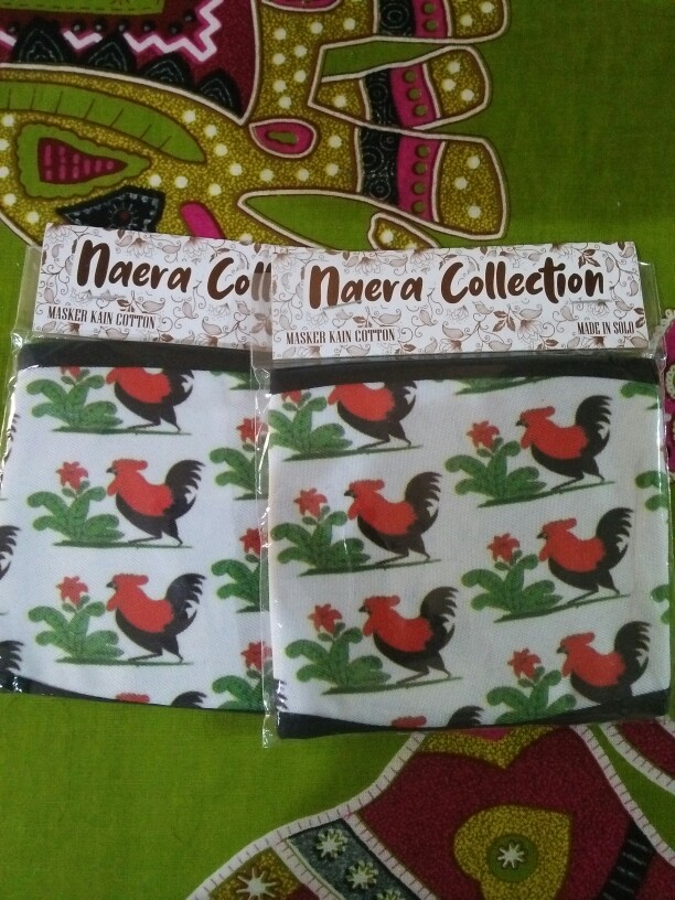 Masker Kain Mask Anti Debu Non Medis Cap Ayam Jago Mangkok