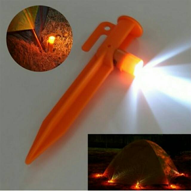 Pasak tenda lampu LED tent pegs camping light outdoor aksesoris hiking