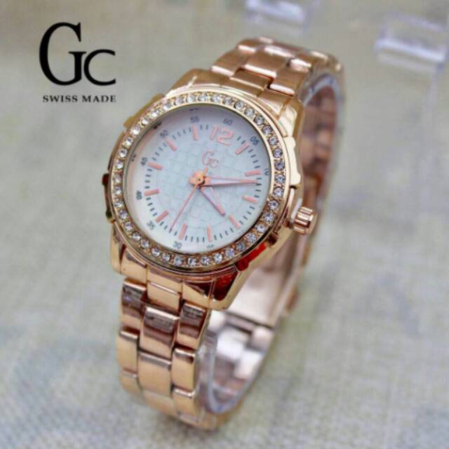 JAM TANGAN CEWEK/WANITA GC DIAMOND RANTAI TERBARU ANTI AIR ELEGANT HARGA BERSAHABAT...
