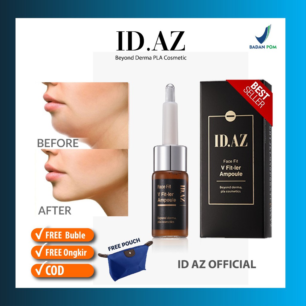 Serum Penirus Pipi, Peramping Dagu, dan Penghilang Doublechin Ampuh - ID AZ Face fit V-ler Korea Amp