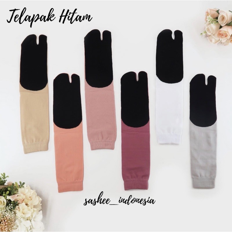 Kaos Kaki Jempol Muslimah Tapak Hitam Sashee Kaoskaki Telapak Hitam Murah