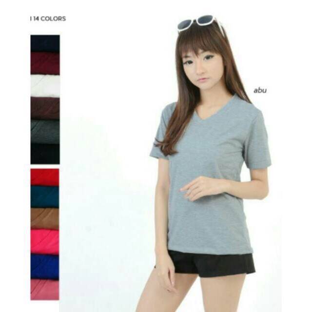 FourFashion VNECK spandex BERSHKANA MURAH TOP NO. 114