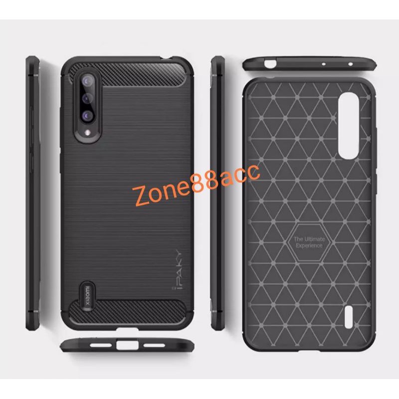 Silicon Case XIAOMI Mi A3 Softcase iPAKY Carbon Casing Cover TPU