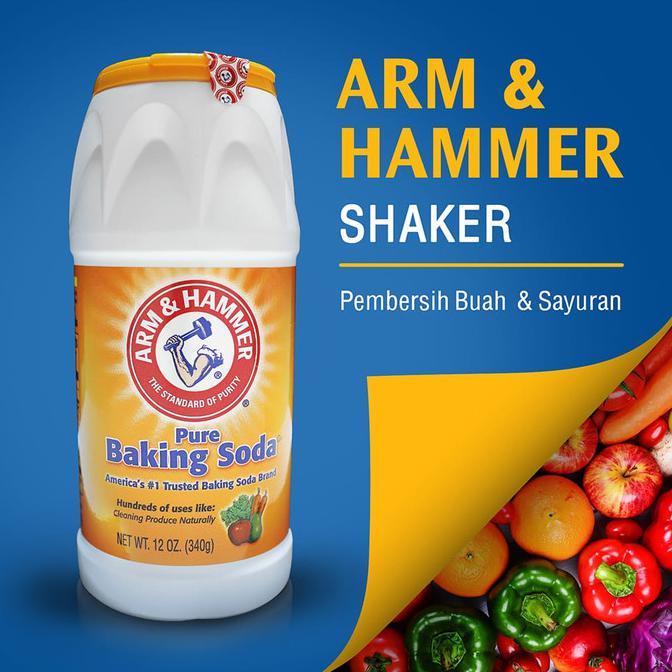 

Pure Baking Soda Arm & Hammer Shaker BPOM Original uk. 12 oz / 340gr