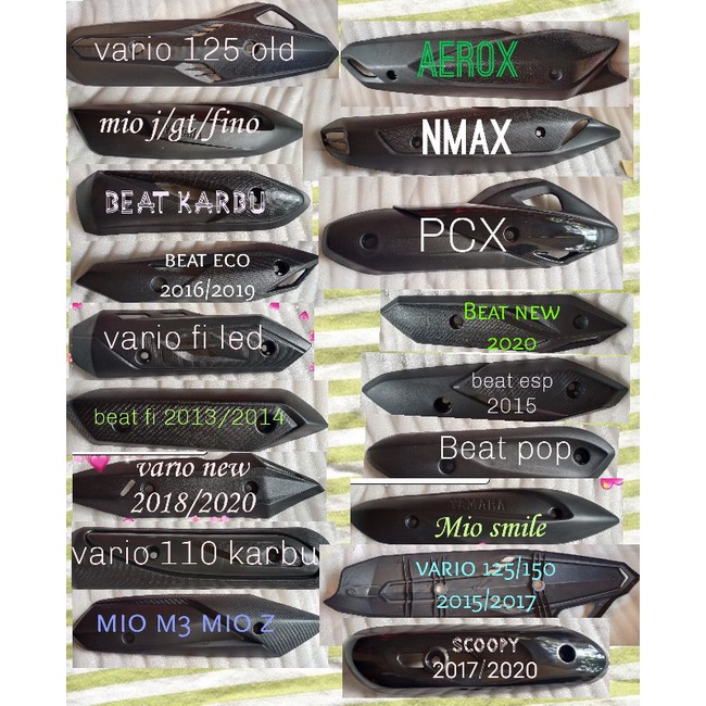 COVER-PELINDUNG-TUTUP-KNALPOT-KENALPOT bonus baut 10 topi 2biji