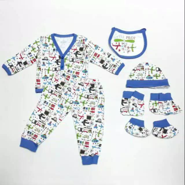 Baju Set Komplit Bayi Vinata 6 in 1