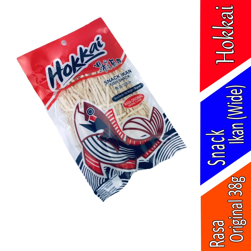 Hokkai - Snack Ikan - Rasa Original - Wide 38g