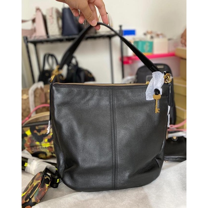 Tas wanitaFossil Fosil Jollie Black Satchel