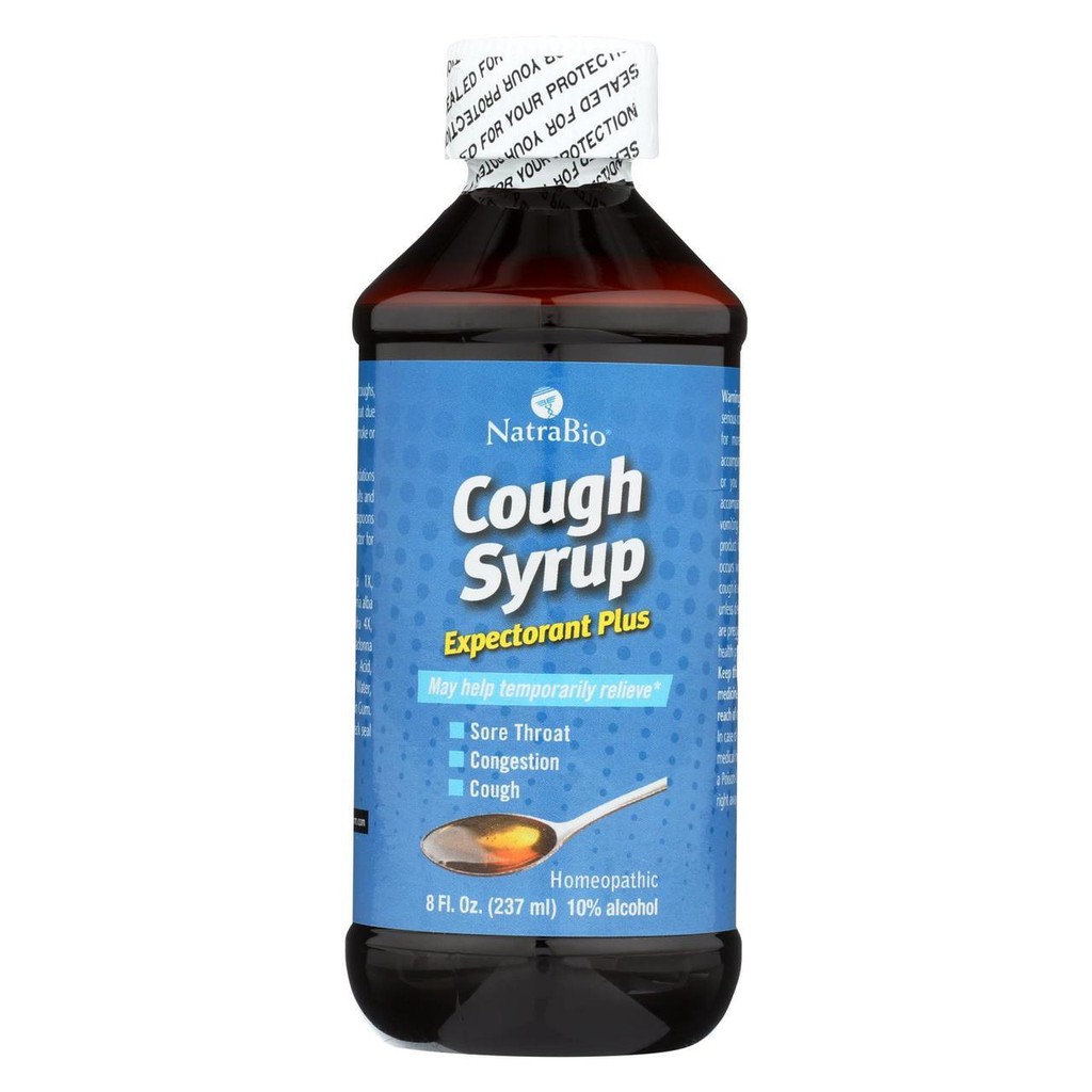 NatraBio, Cough Syrup, Expectorant Plus, 8 fl oz (240 ml)