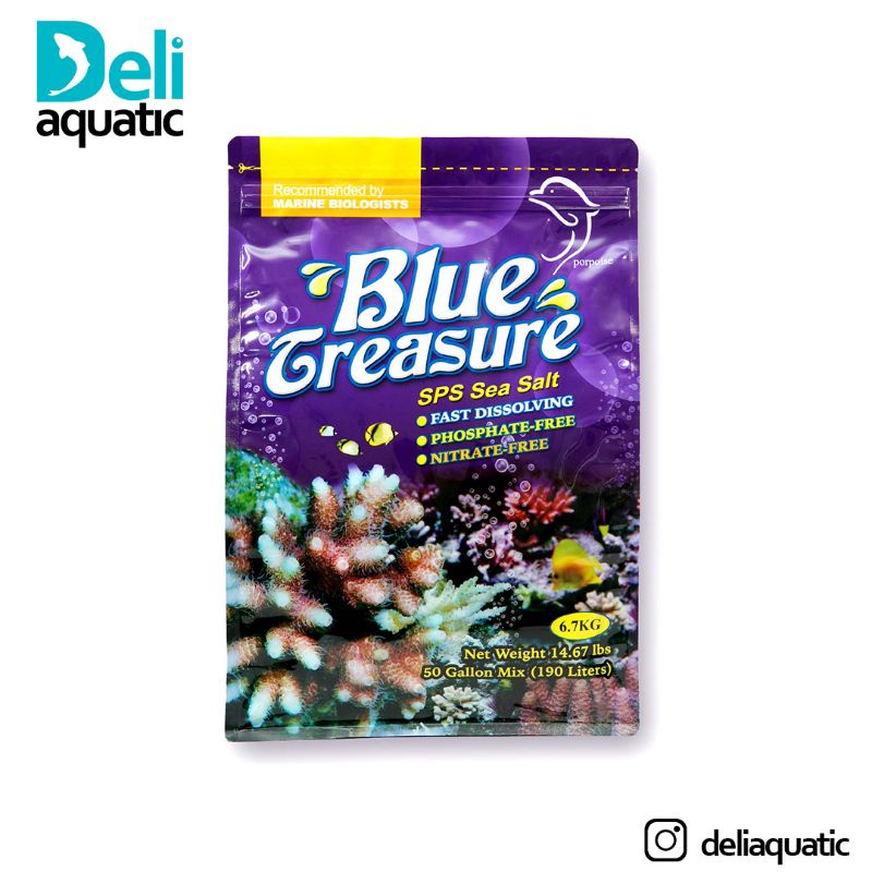 Jual Blue Treasure SPS Sea Salt Garam Aquarium Air Laut 6,7 Kg Shopee