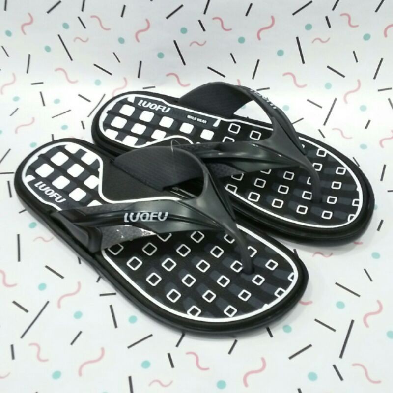 sandal jepit karet loufu pria