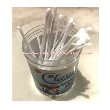 Charmi Cotton Buds Ear Pick Plastic Stick Korek Kuping 50pcs Pembersih Telinga Carmi Ears Pack