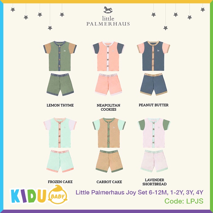 Little Palmerhaus Joy Set Baju Bayi Baju Anak Lengan Pendek Kidu Baby