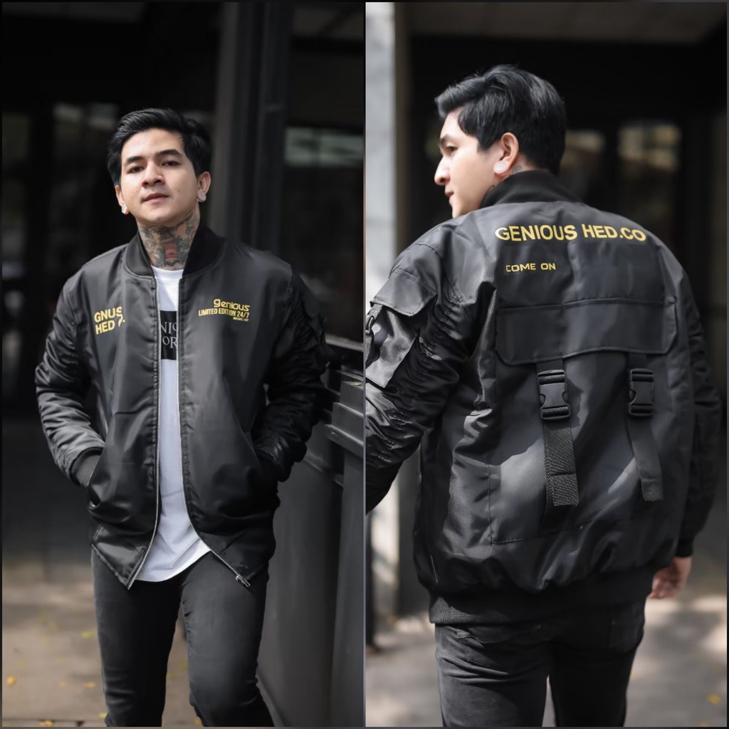 Jaket  Bomber Hoodie Cyborg Pria Ridding Original Distro