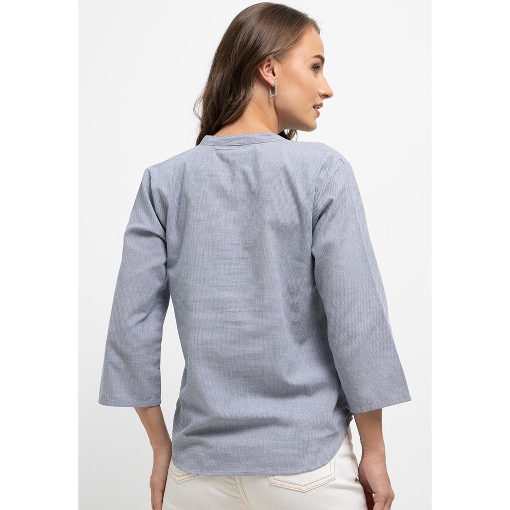 Rodeo - Blouse Wanita - Fae Blouse - Navy-1