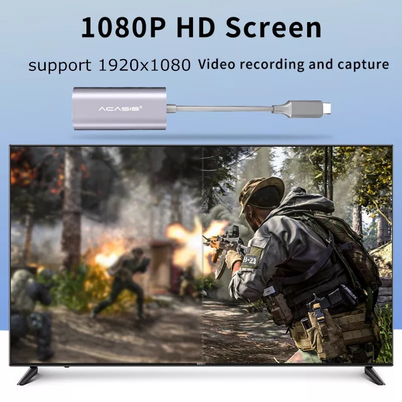 Video Capture HDMI ACASIS Full HD 1080p HDTV Video Capture USB Type C