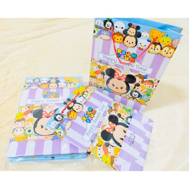 

(TERLARIS) Menarik paperbag tsumtsum tayo kertas tebal kualitas premium isi 10